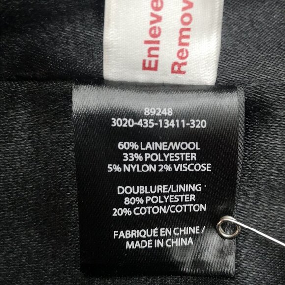 Laura Ladies Size 12 Red Wool Blend Straight Fit Button Front Lined Pea Coat - Picture 5 of 9